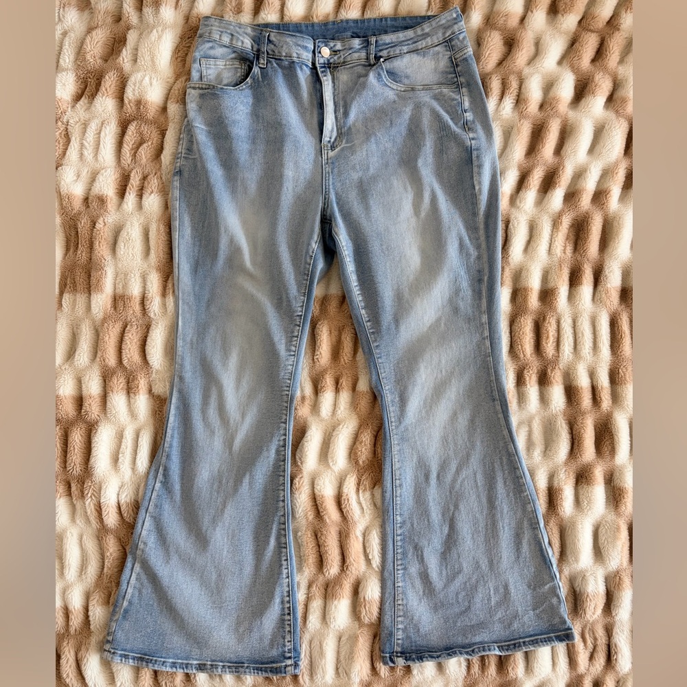 0013-Stylish Flared Denim Jeans